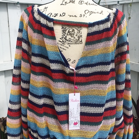 Parker XS Striped Blouse. NWT - Picture 3 of 3